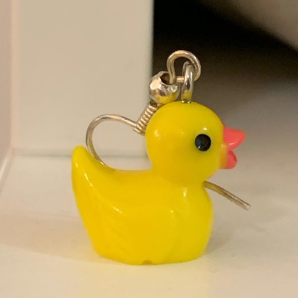 Rubber Duck Earrings - Picture 2 of 2
